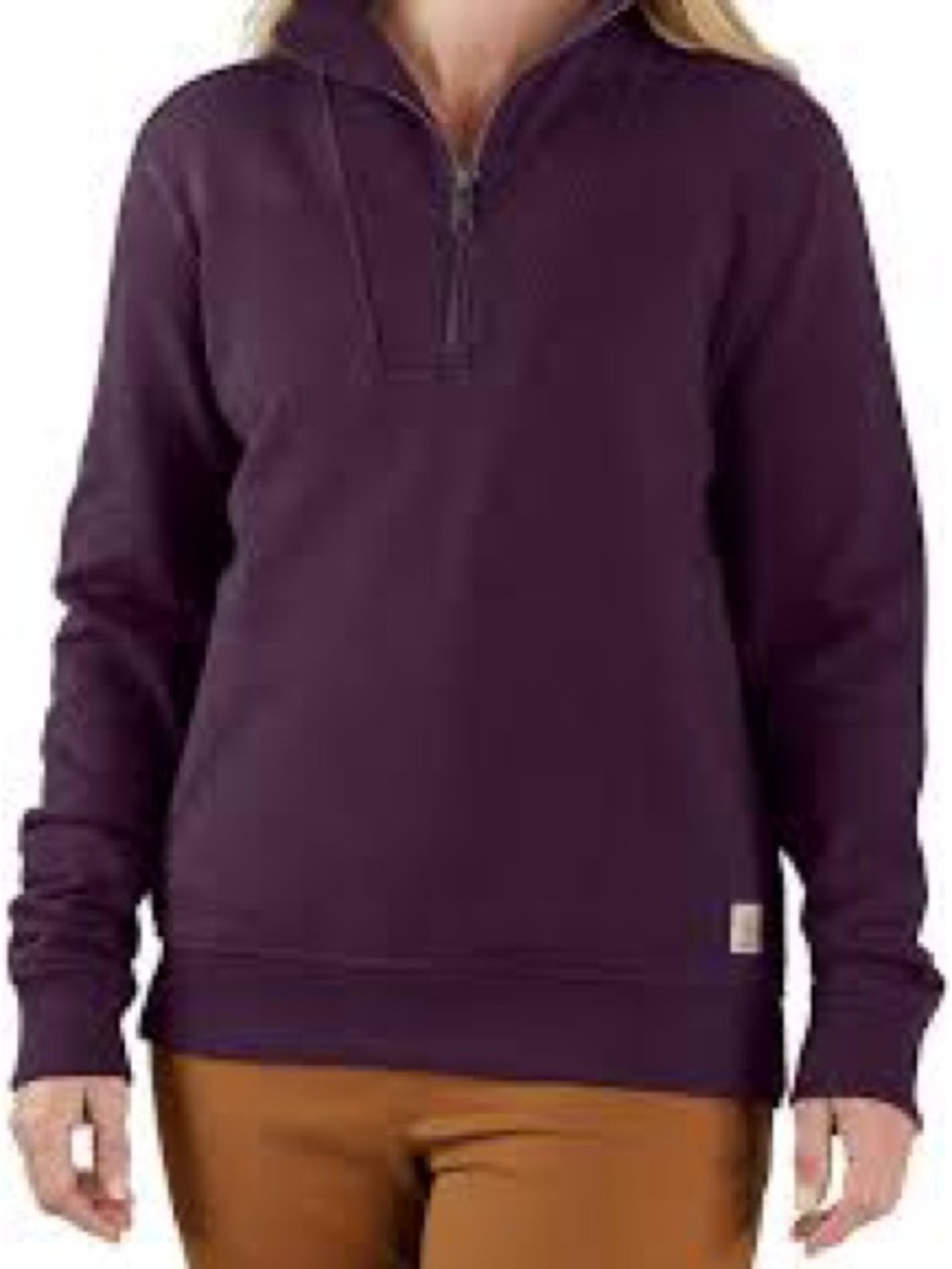Carhartt Women's Plum Half-Zip Tencel Pullover